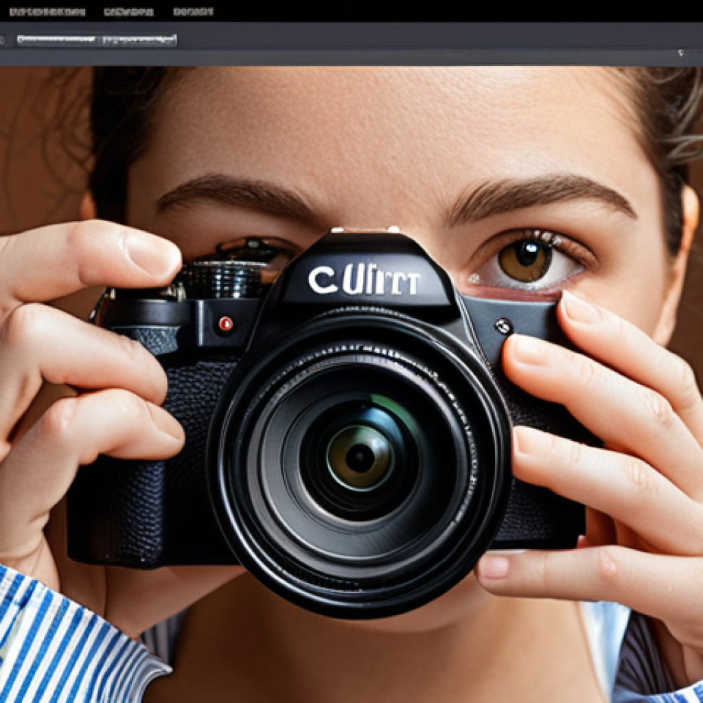 **A photographer confidently showcasing their work online**, highlighting a photography certification badge on their website, radiating professionalism and trustworthiness.