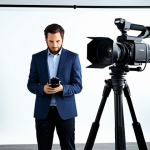 Corporate Photographer**

"A professional photographer, fully clothed in business casual attire, taking photos of a new product in a modern office setting. Appropriate content, safe for work, well-lit studio, perfect anatomy, natural proportions, professional photography, high quality, modest attire."

**