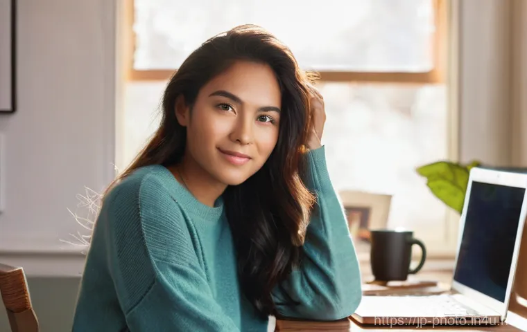 사진 자격증과 관련된 이직 사례 - **Prompt 1: The Dawn of a New Path**
    A young woman in her late 20s to early 30s, with a thoughtf...